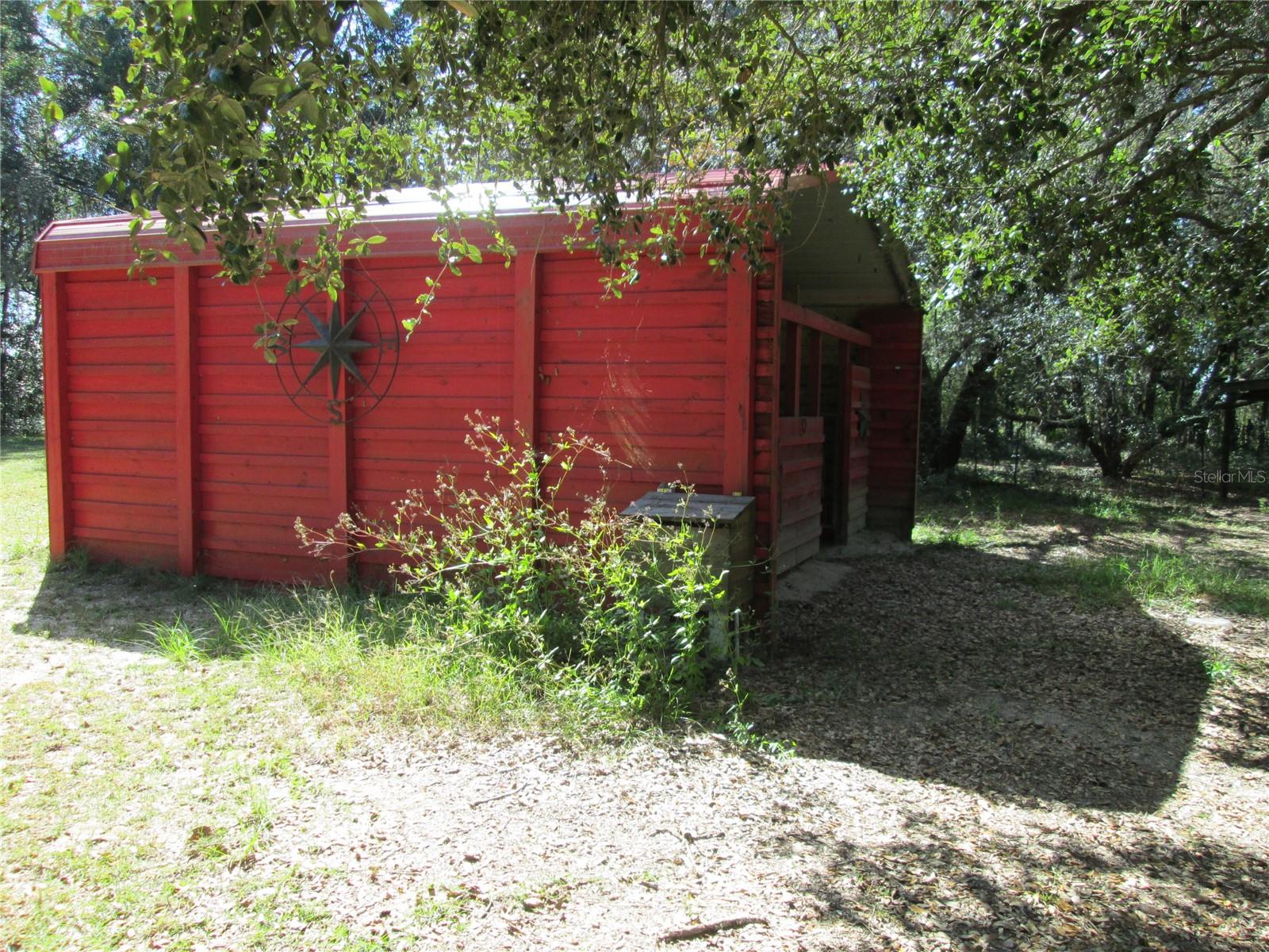 Side of barn