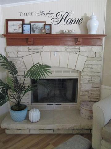 Living room fireplace