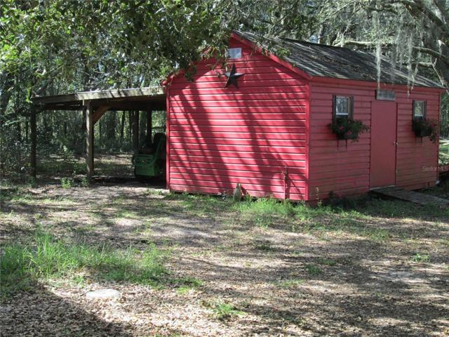 Back of feed and tack room with storage area