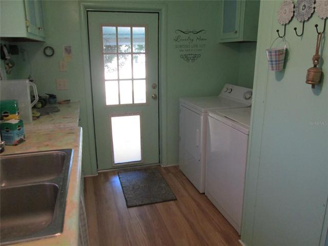 Inside laundry room