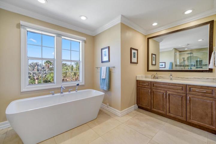 Soak up the view from the tub-so appreciated after a long day of work.