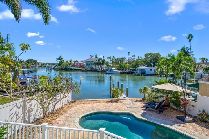 Pool area to dock.
