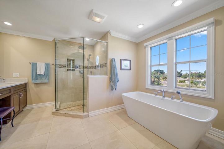 Walk in shower and separate vanities will make any homeowner  appreciate the primary bathroom area-feel like a king after a long day of work!