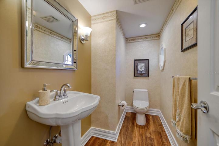Half bath for guest usage.