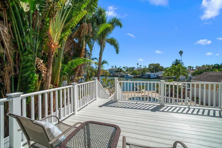 Gorgeous long views over pool and deck area to the protected cove and beyond.