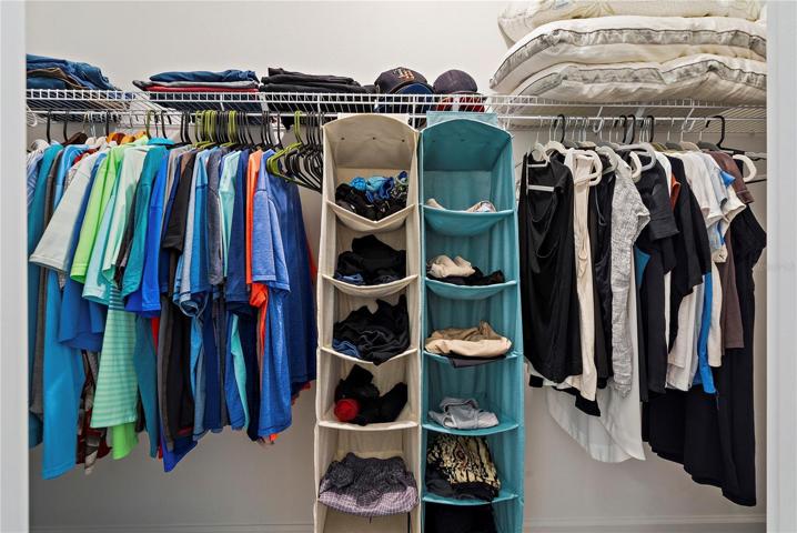 Primary walk in closet