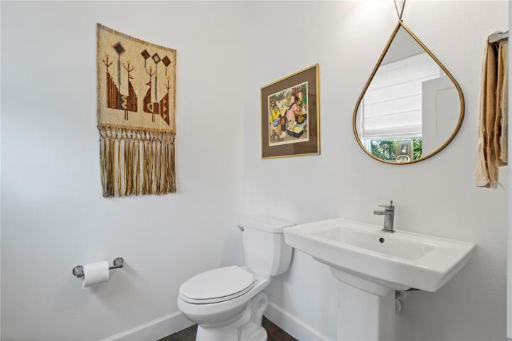 Guest Half Bath on second floor