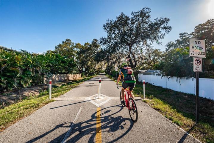 Pinellas Trail only 5 miles away. Easy bike or drive