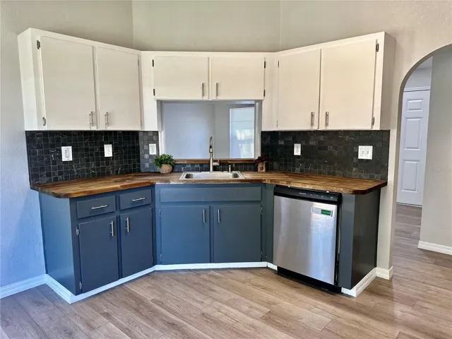 Kitchen looking into family room