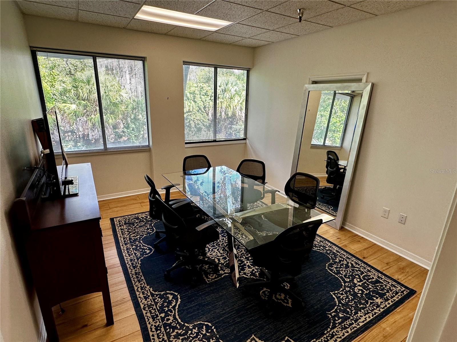 Office set up as Conference Room