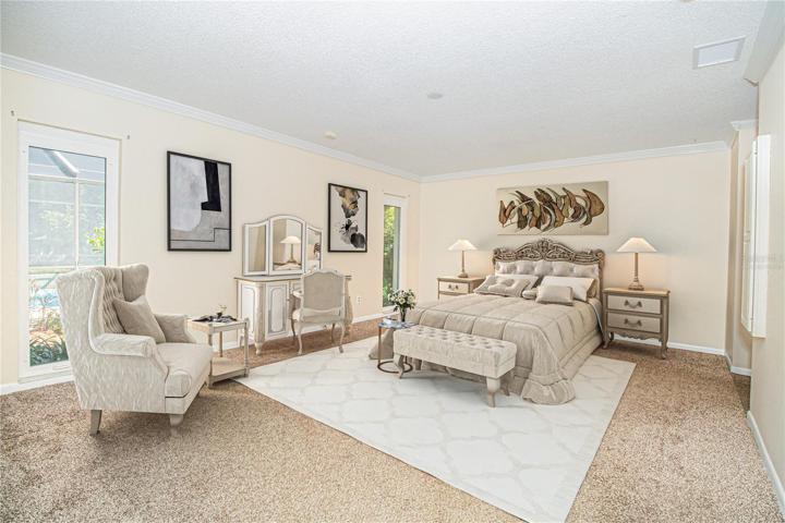 Virtually Staged - Spacious Master Suite