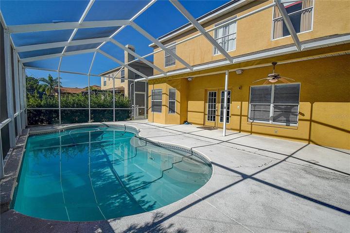 Screened Pool Overlooking Golf Course