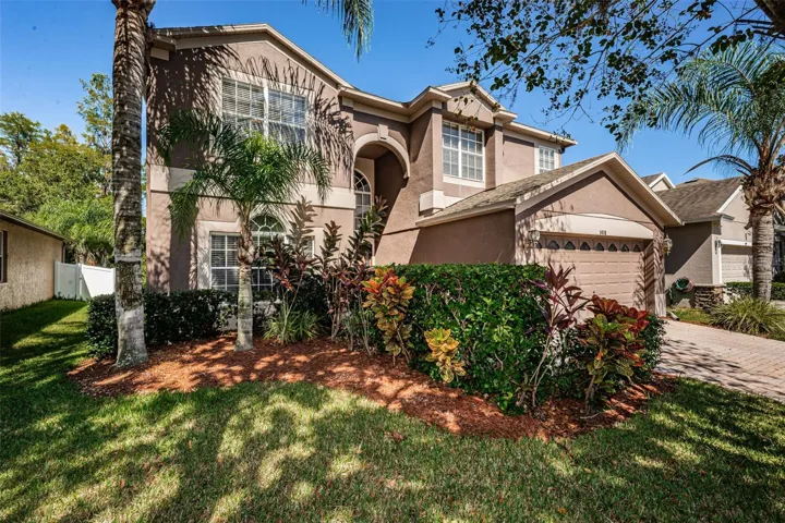 Side view of front of home