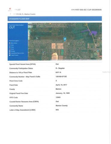 Flood Map - Marion Oaks Trail Lot 6