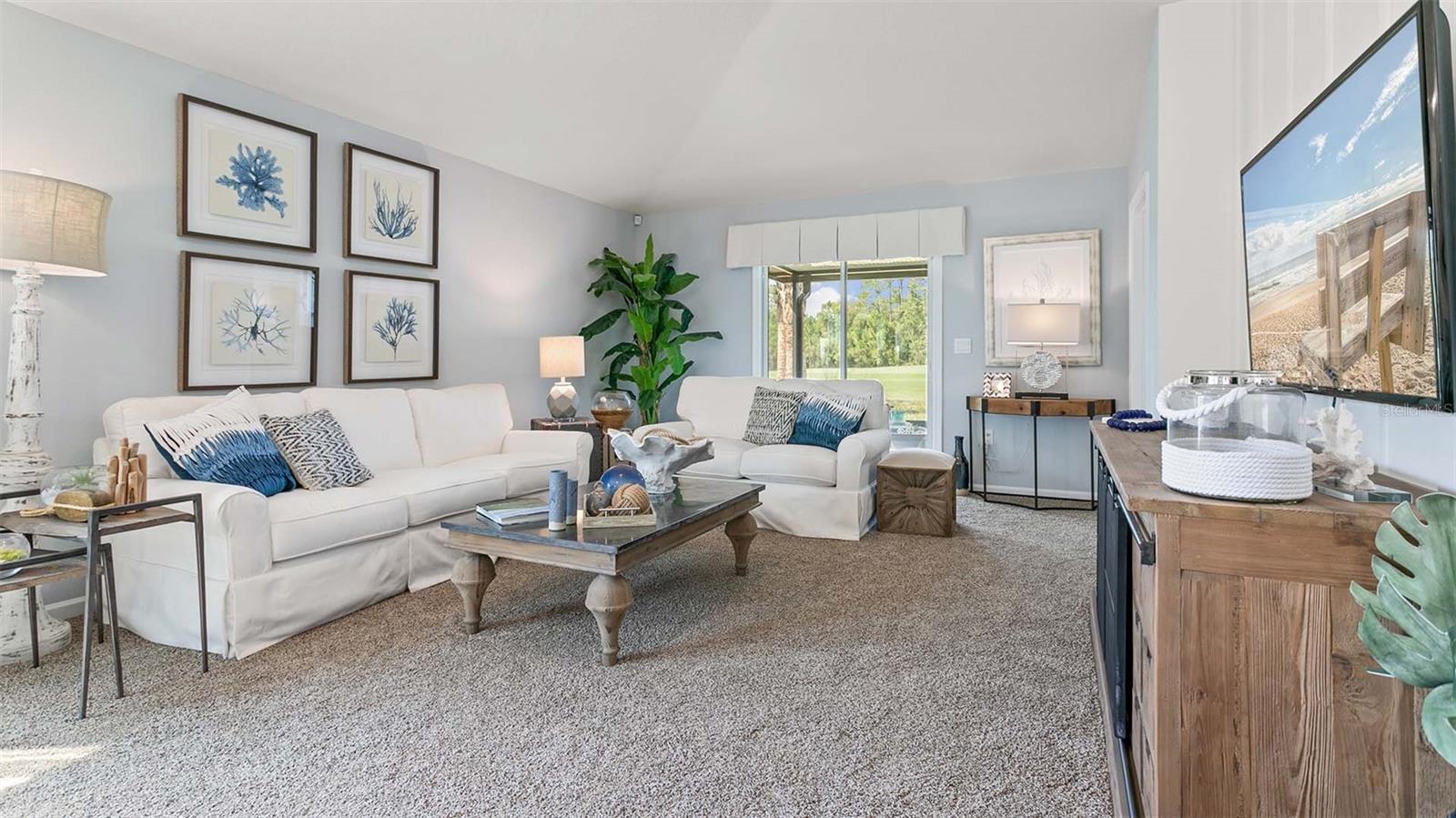 Photo of a model home.