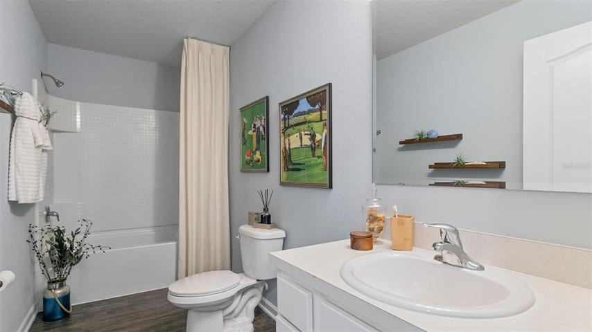 Photo of a model home.