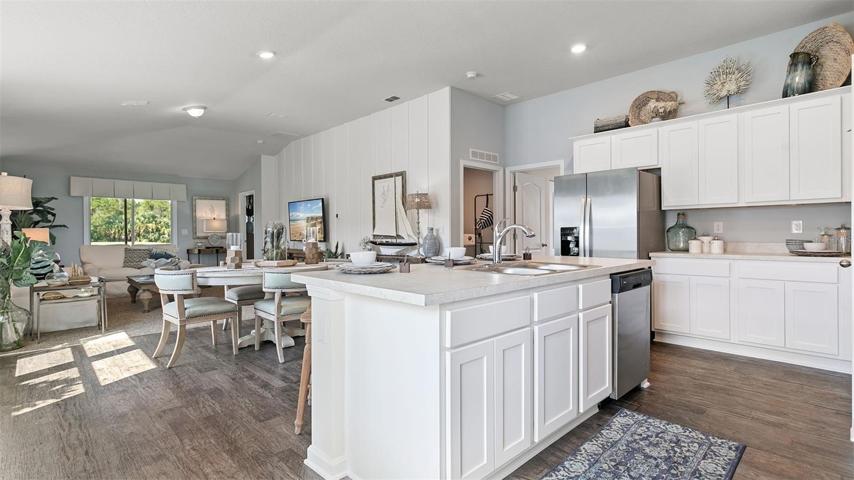 Photo of a model home.