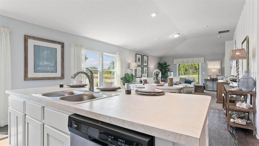 Photo of a model home.