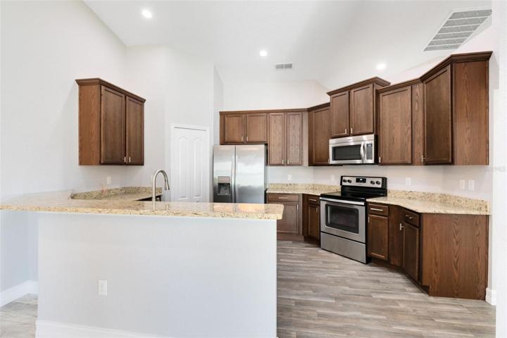 The kitchen is a true culinary delight.