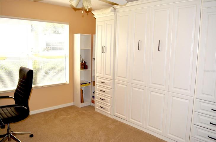 Front Bedroom Has Built in Murphy Bed and Storage