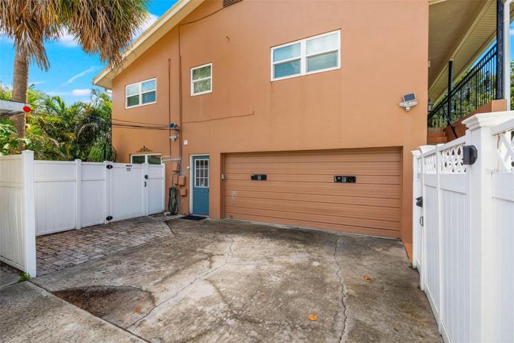 Attached 2-car garage for the downstairs unit