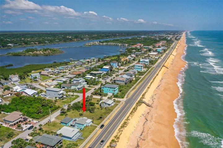 Ocean front lot just 2 blocks from the Intracoastal Waterway for the best of both worlds in Flagler Beach.