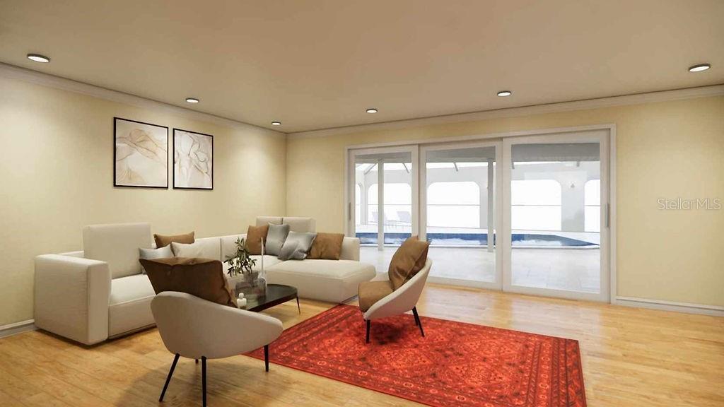 virtual staging living room
