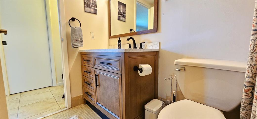 New vanity and mirror