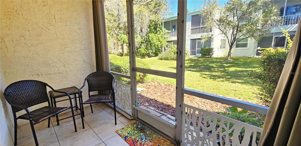 Grassy area in back