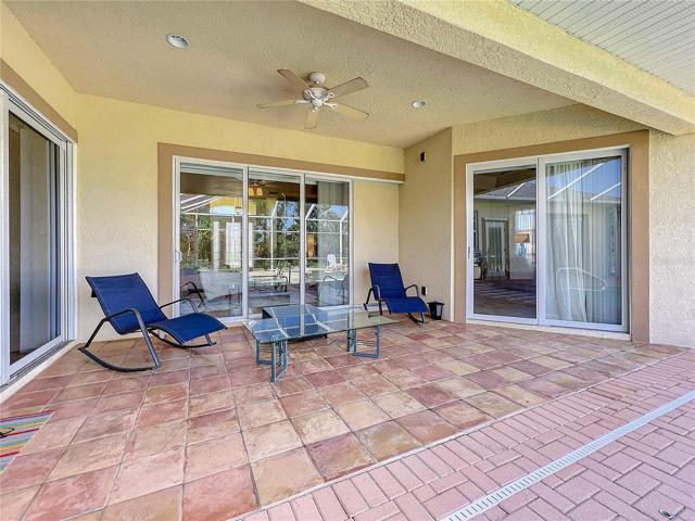 Pool lounge area