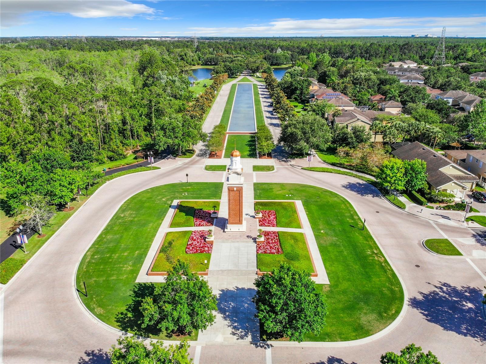 Community Entrance - Drone View