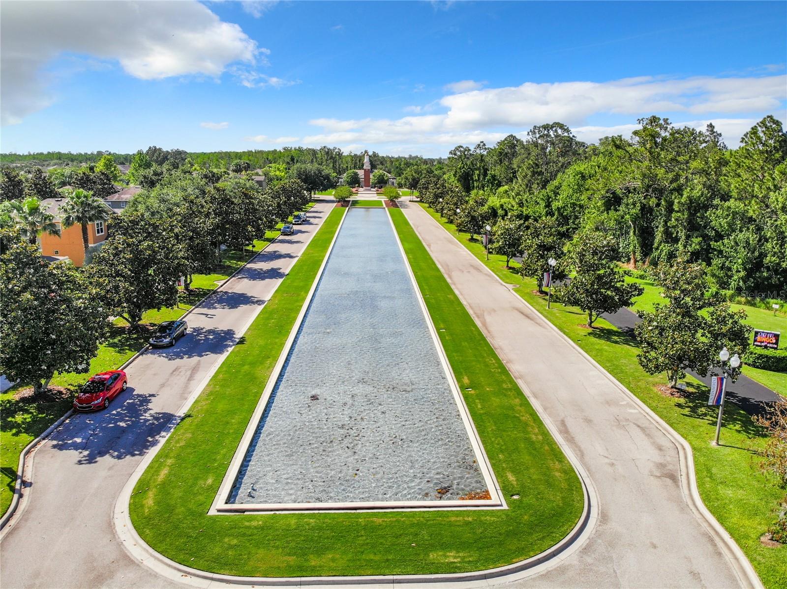 Community Entrance - Drone View