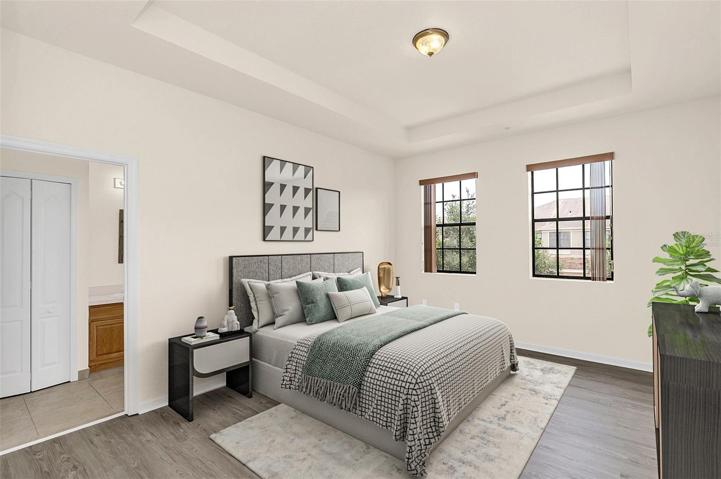 Master Bedroom Virtually Staged**