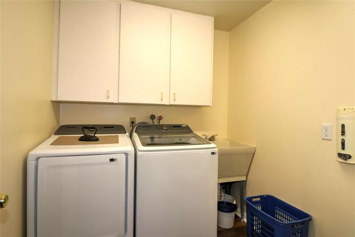 Inside utility also has toilet and storage....