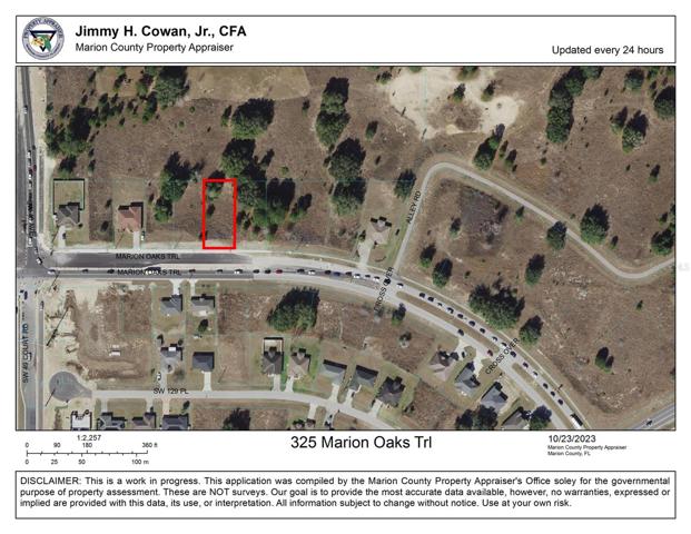 GIS Map 325 Marion Oaks Trail