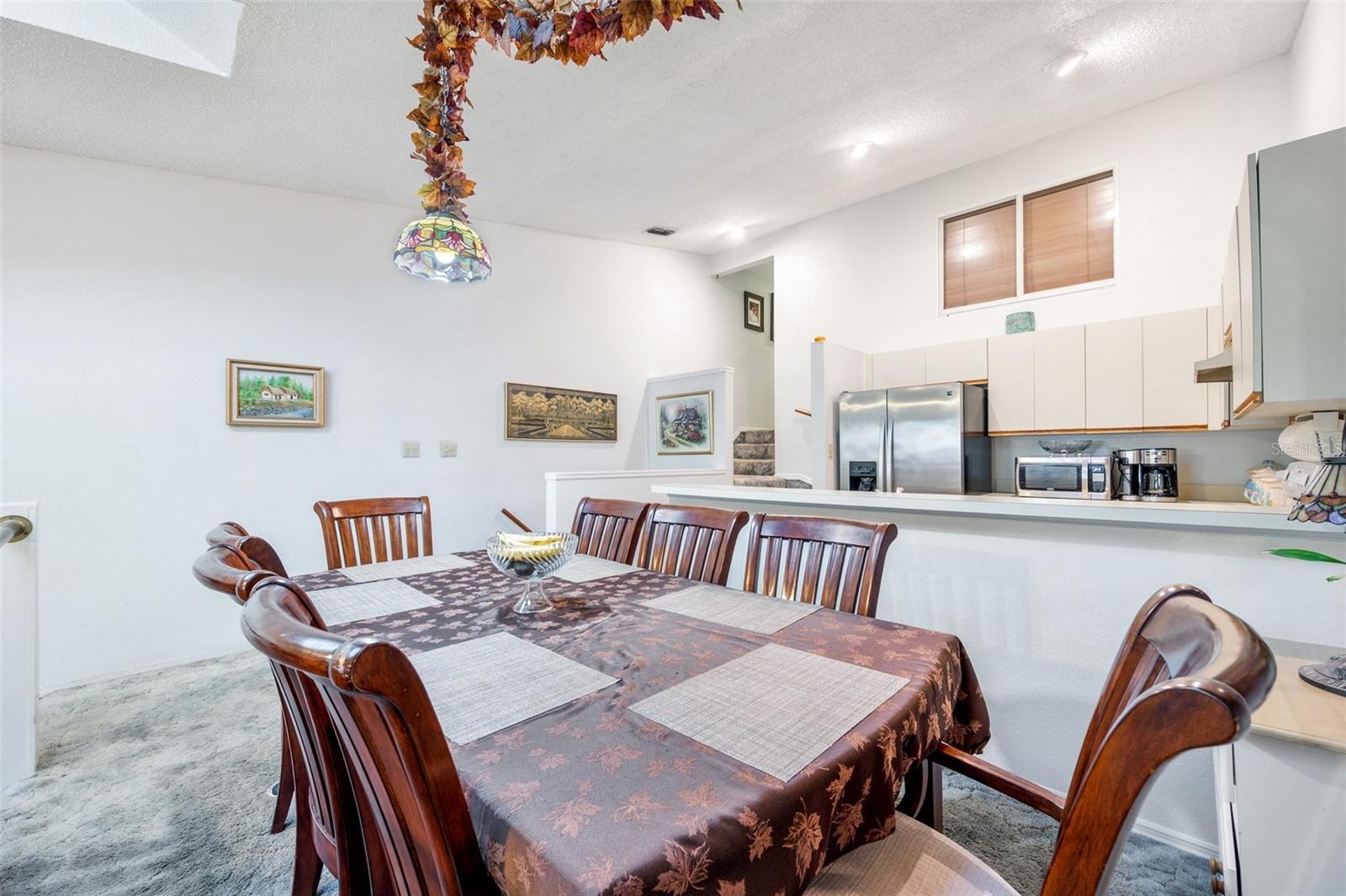 Dining room off of the kitchen perfect for entertaining