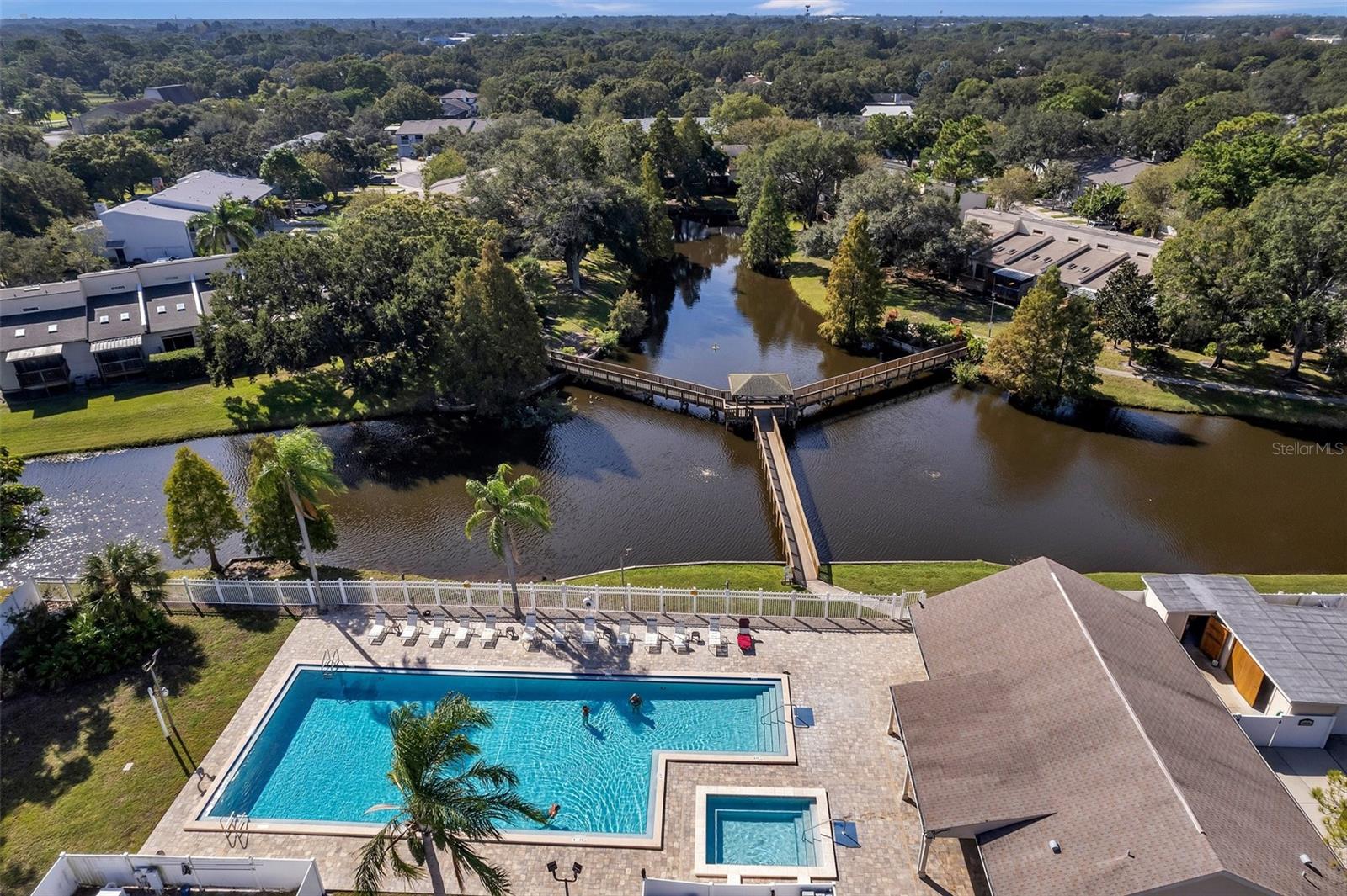 Sparkling pool/ spa over looking the lagoon