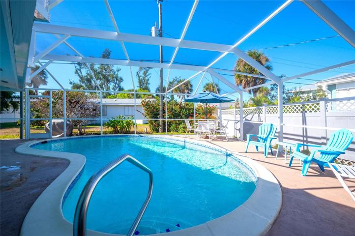 Pool view morning sun