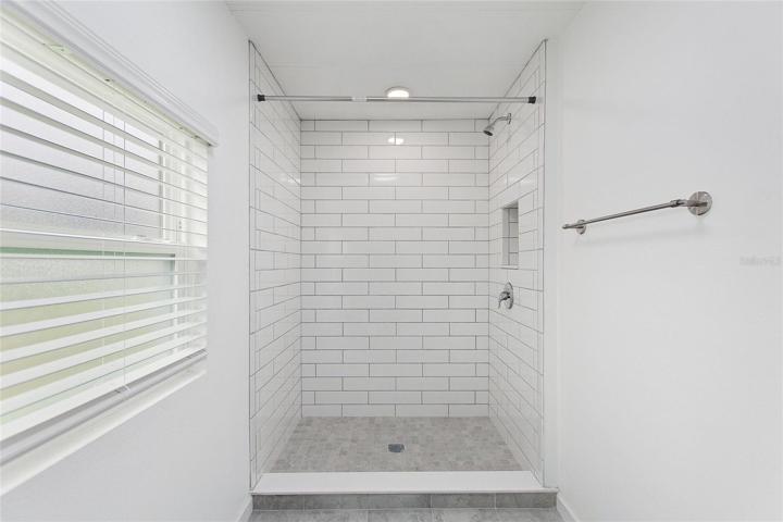 Master shower