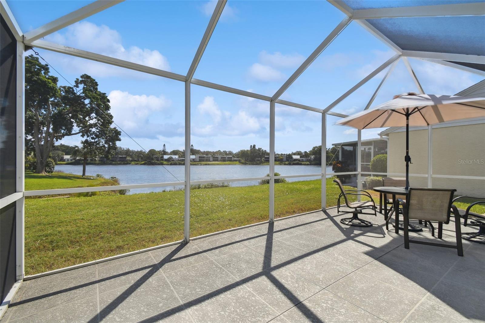 Lake view from the patio