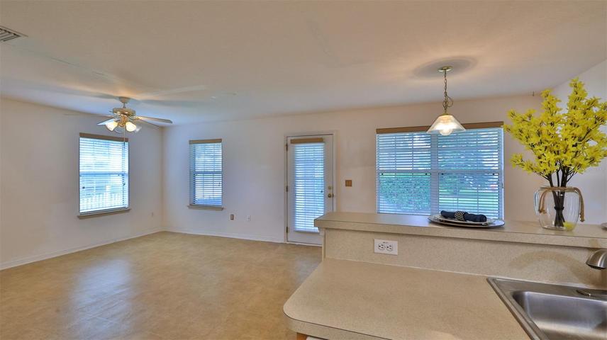 Great Room & Eat in Kitchen Overlooking the Lake!