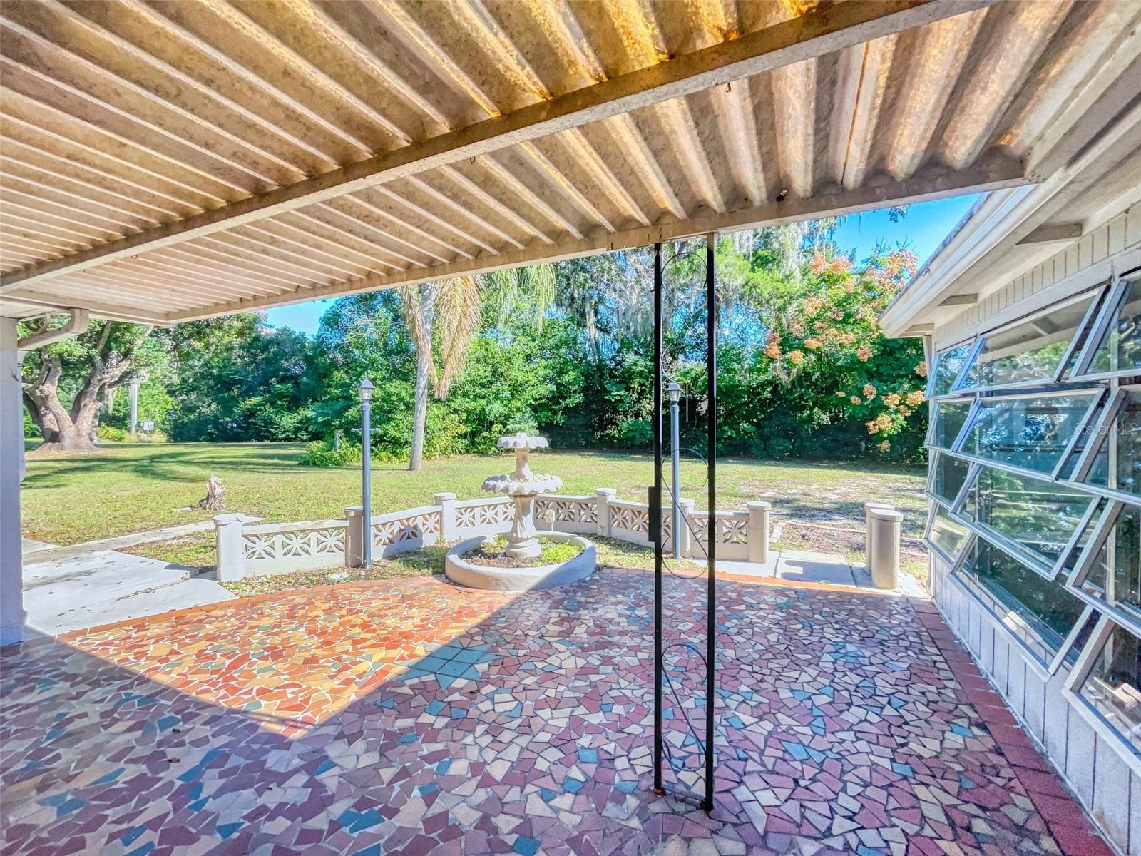 Back patio