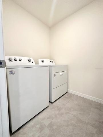 Laundry Room. Washer and Dryer included.