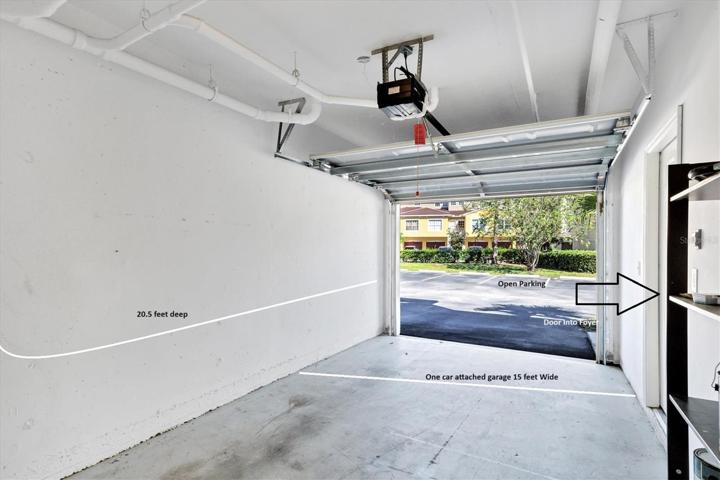 One Car Attached Garage
