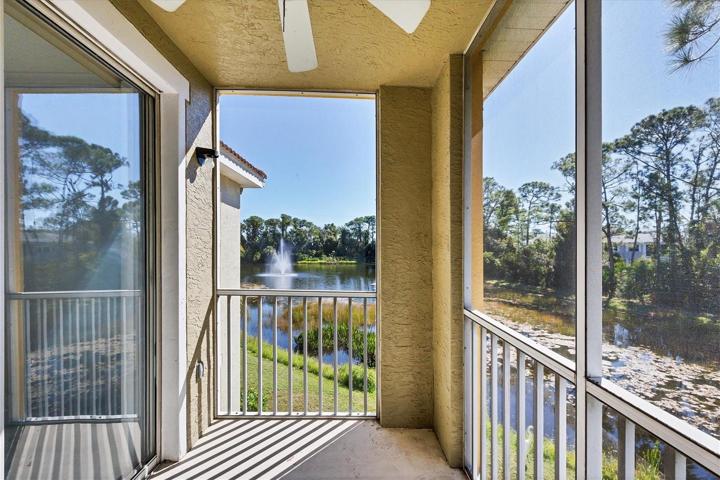 Balcony view of Pond