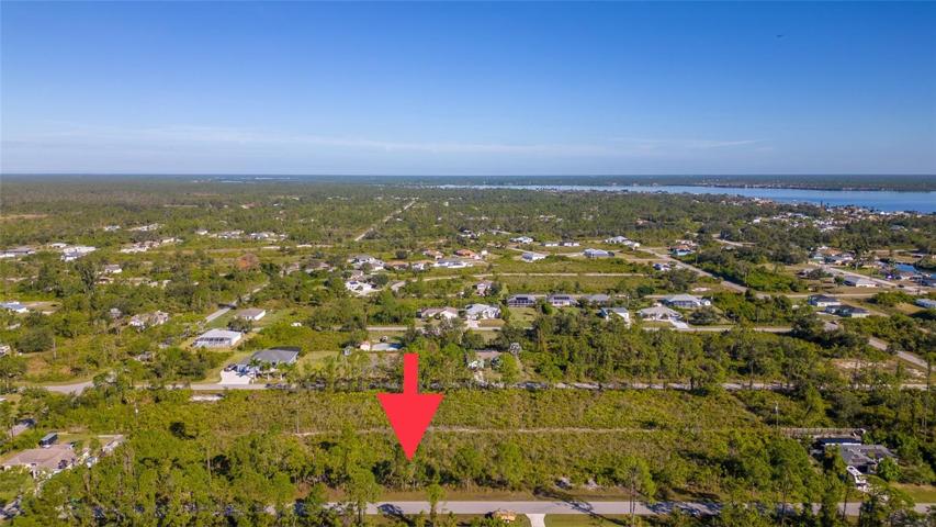 Front of the lot. Lot to the right is also available by same seller.  View of the Myakka River.  Looking northerly.
