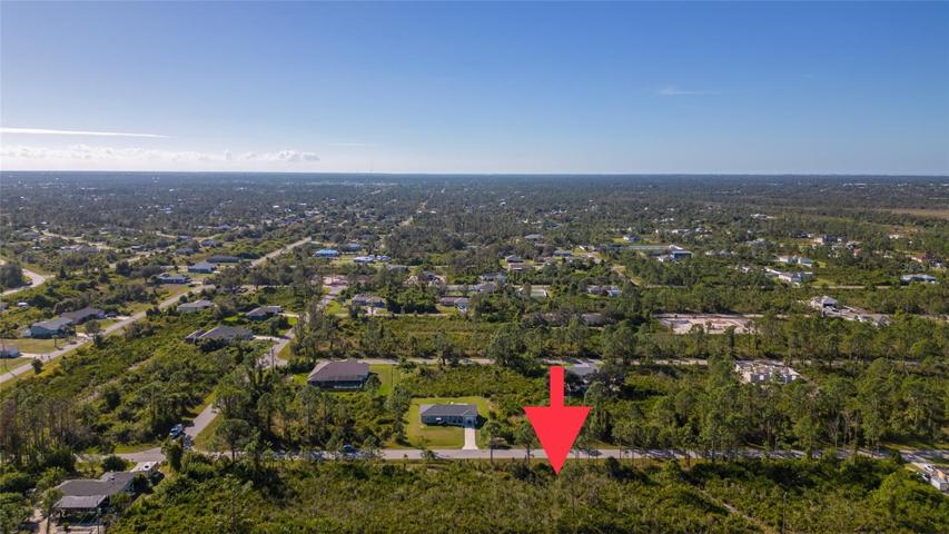 View of lot in this growing area of Gulf Cove.  Looking southward.