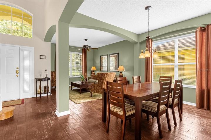 Front sitting area and formal dinning