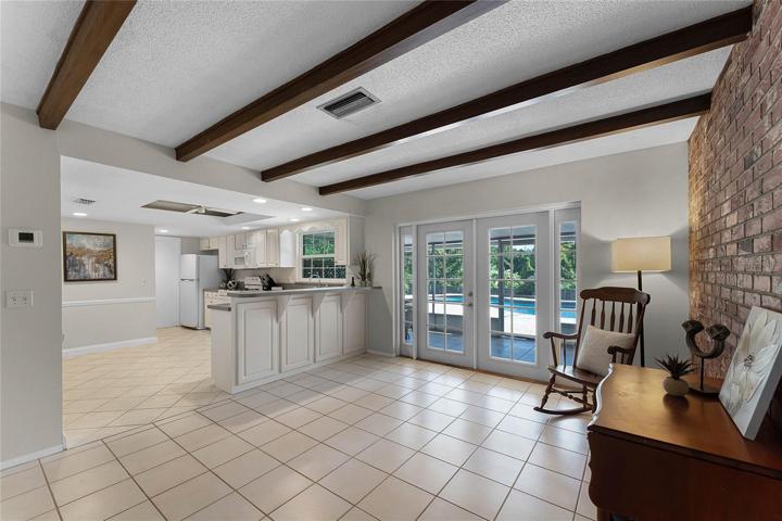 Family Room and Kitchen