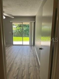 Master bedroom with sliders to patio